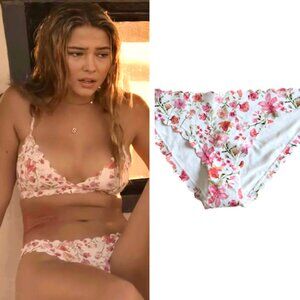 H&M Floral Scalloped Bikini Bottoms ASO Sarah Cameron